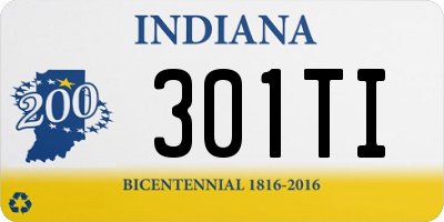 IN license plate 301TI
