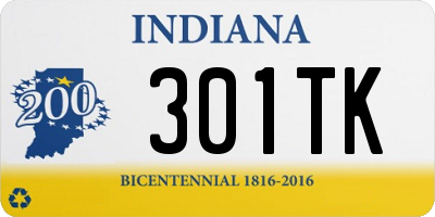 IN license plate 301TK