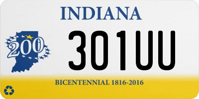 IN license plate 301UU