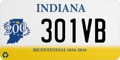 IN license plate 301VB