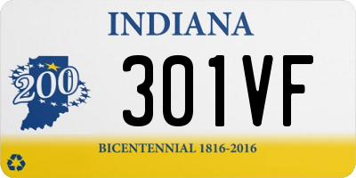 IN license plate 301VF