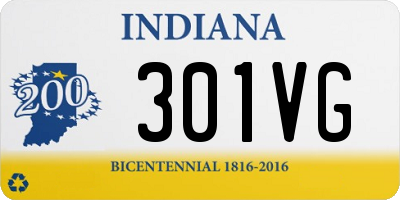 IN license plate 301VG