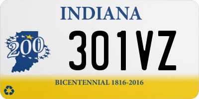 IN license plate 301VZ