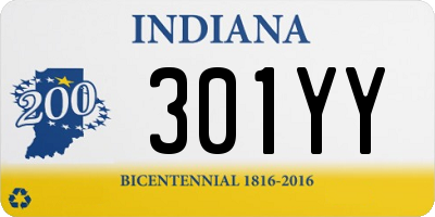 IN license plate 301YY