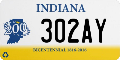 IN license plate 302AY