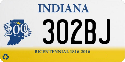 IN license plate 302BJ