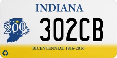 IN license plate 302CB