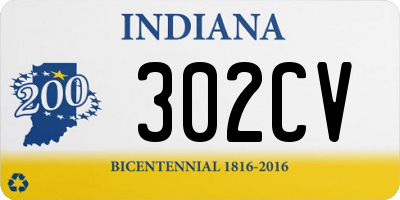 IN license plate 302CV