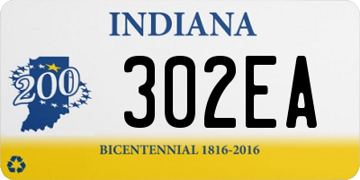 IN license plate 302EA