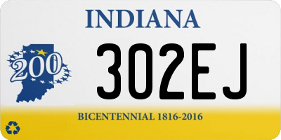 IN license plate 302EJ