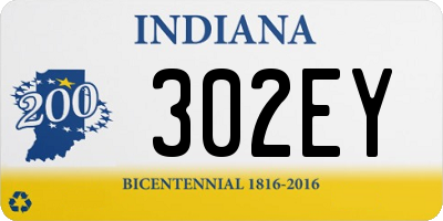 IN license plate 302EY