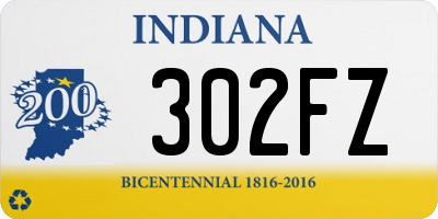 IN license plate 302FZ