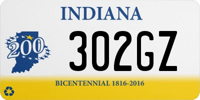 IN license plate 302GZ