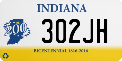 IN license plate 302JH