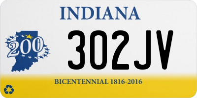 IN license plate 302JV