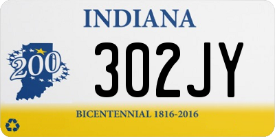 IN license plate 302JY