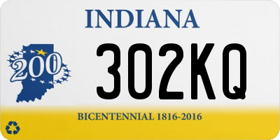 IN license plate 302KQ