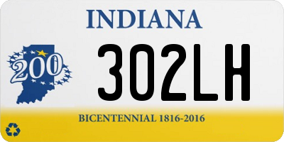 IN license plate 302LH