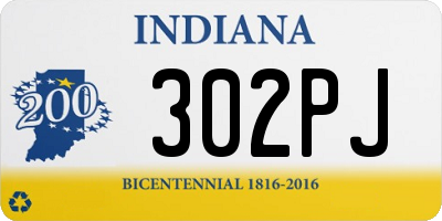 IN license plate 302PJ
