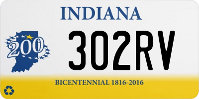 IN license plate 302RV