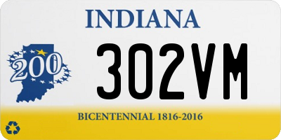 IN license plate 302VM