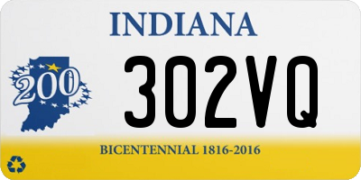 IN license plate 302VQ