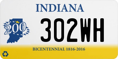 IN license plate 302WH
