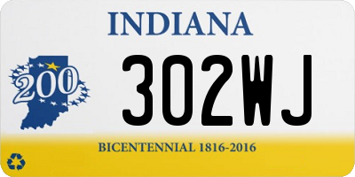 IN license plate 302WJ