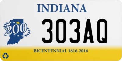 IN license plate 303AQ