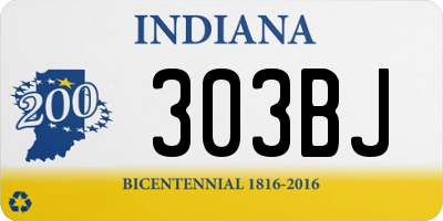 IN license plate 303BJ