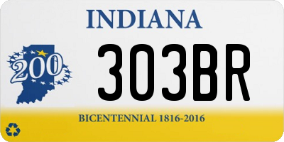 IN license plate 303BR