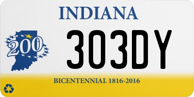 IN license plate 303DY