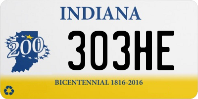 IN license plate 303HE