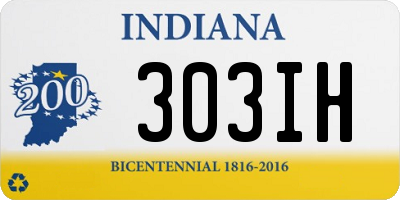 IN license plate 303IH