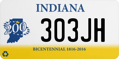 IN license plate 303JH