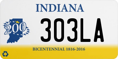 IN license plate 303LA