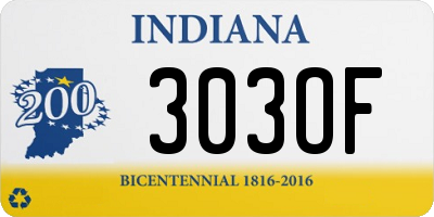 IN license plate 303OF