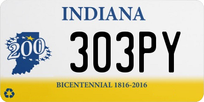 IN license plate 303PY