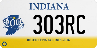 IN license plate 303RC