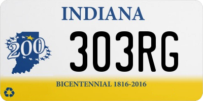 IN license plate 303RG