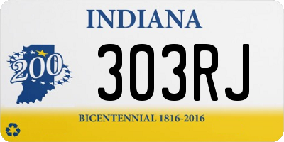 IN license plate 303RJ