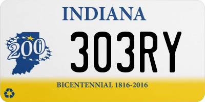 IN license plate 303RY