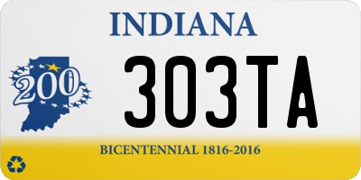 IN license plate 303TA