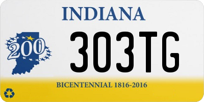 IN license plate 303TG