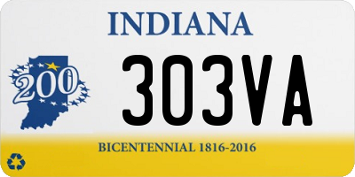 IN license plate 303VA