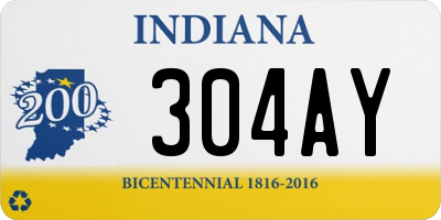 IN license plate 304AY