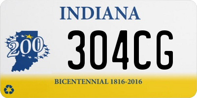IN license plate 304CG