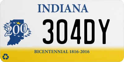 IN license plate 304DY