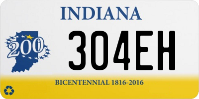 IN license plate 304EH