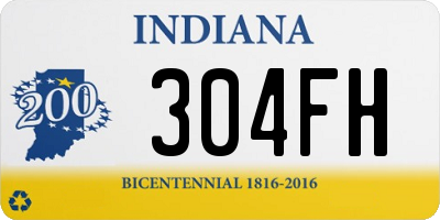 IN license plate 304FH